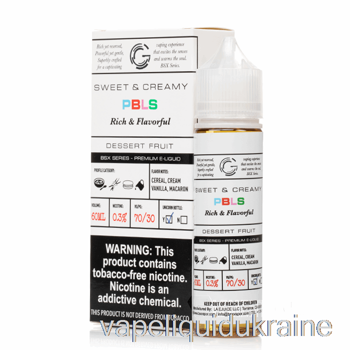 Vape Liquid Ukraine PBLS - BSX Series - 60mL 0mg